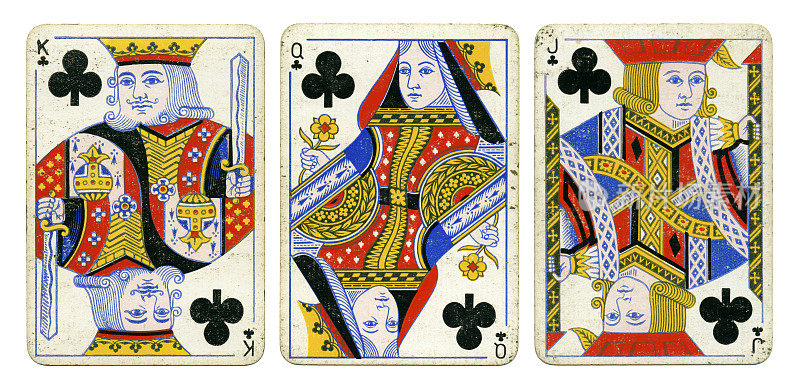 俱乐部court cards维多利亚钻石禧扑克牌1897年